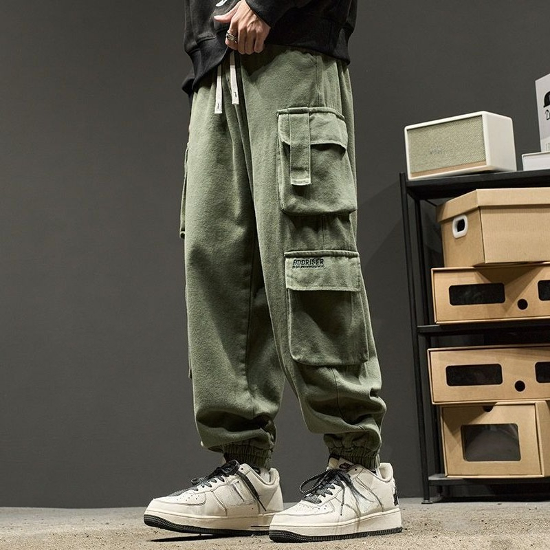 Khaki Male Trousers Biker Low  - đánh giá và giá Men'S Fashion Trousers