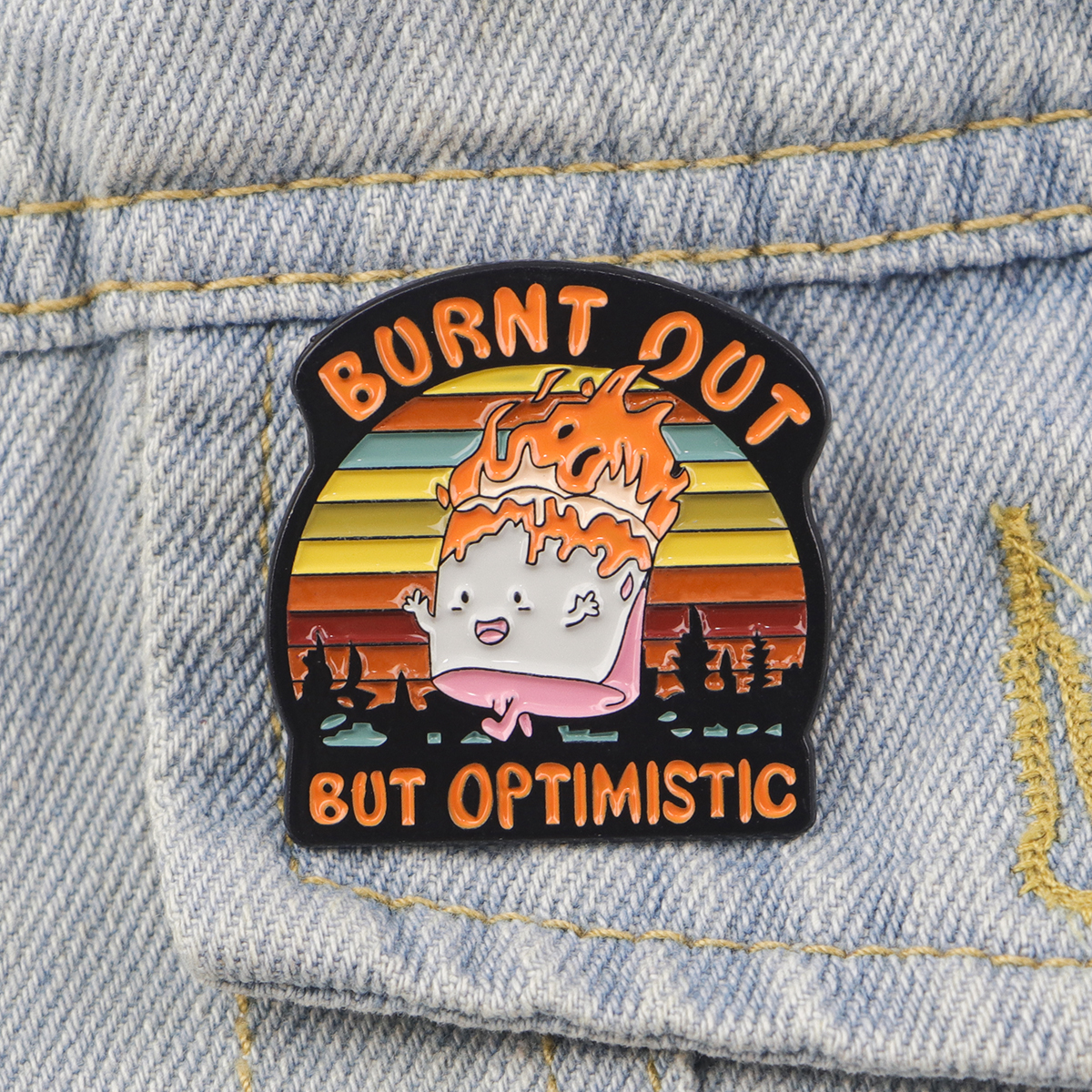 Fire Badges Enamel Pin Brooche - đánh giá và giá Men'S Fashion Accessories