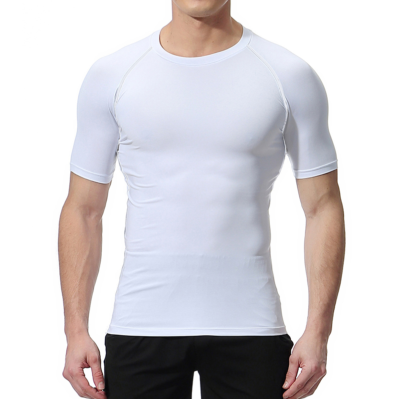 Skull Number Print Short Sleev - đánh giá và giá Compression Shirt Workout