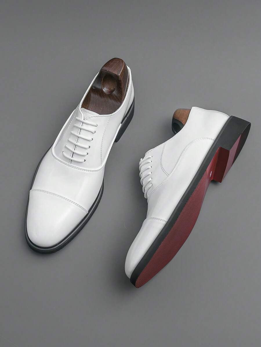 2026 New Men's White Red Sole  - đánh giá và giá Oxford Shoes Brogue