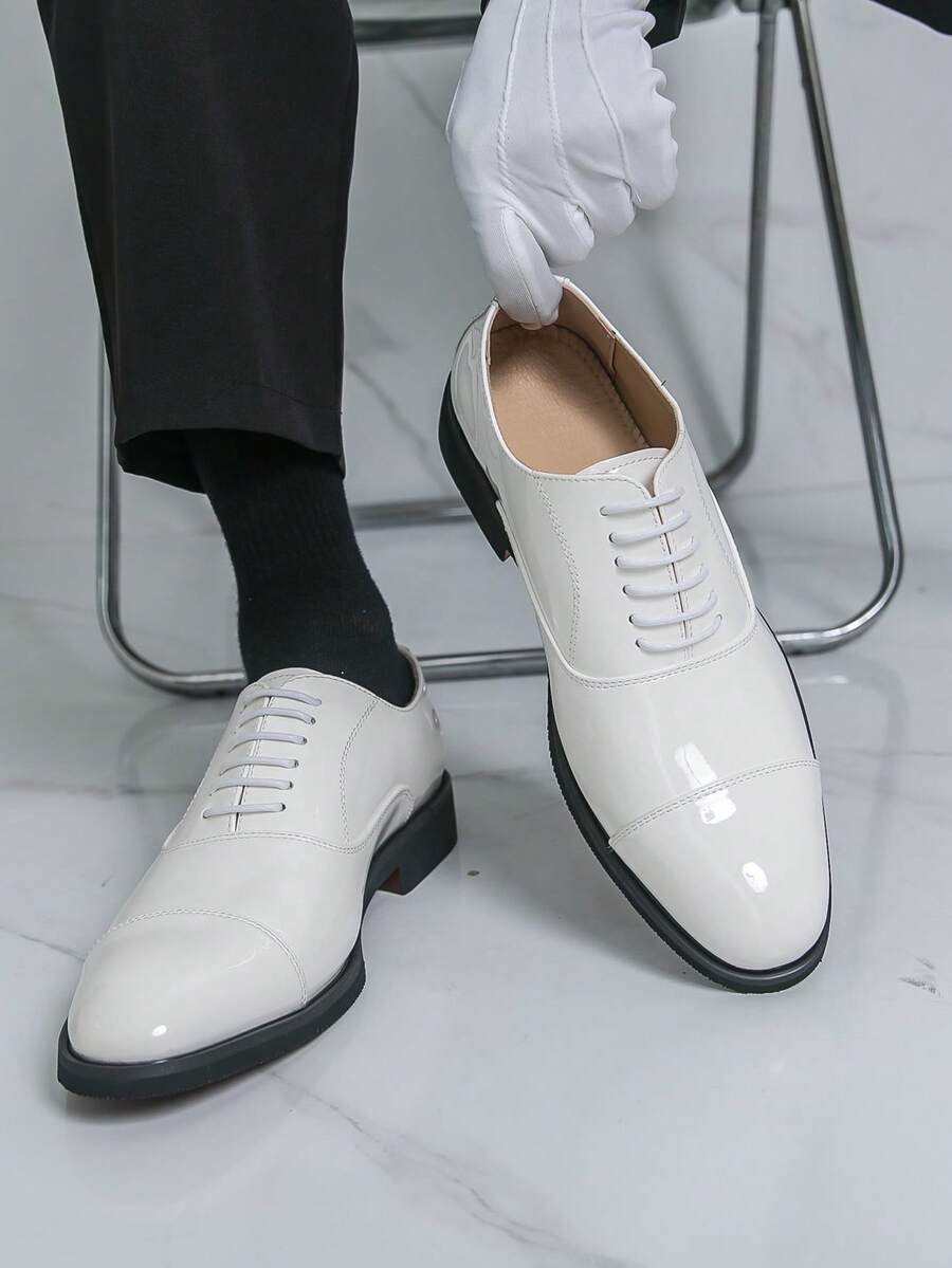 2026 New Men's White Red Sole  - đánh giá và giá Oxford Shoes Brogue