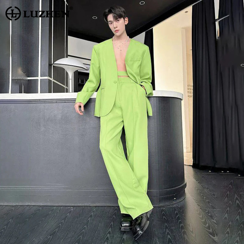 LUZHEN 2026 Spring New Solid C - đánh giá và giá Men'S Fashion Color