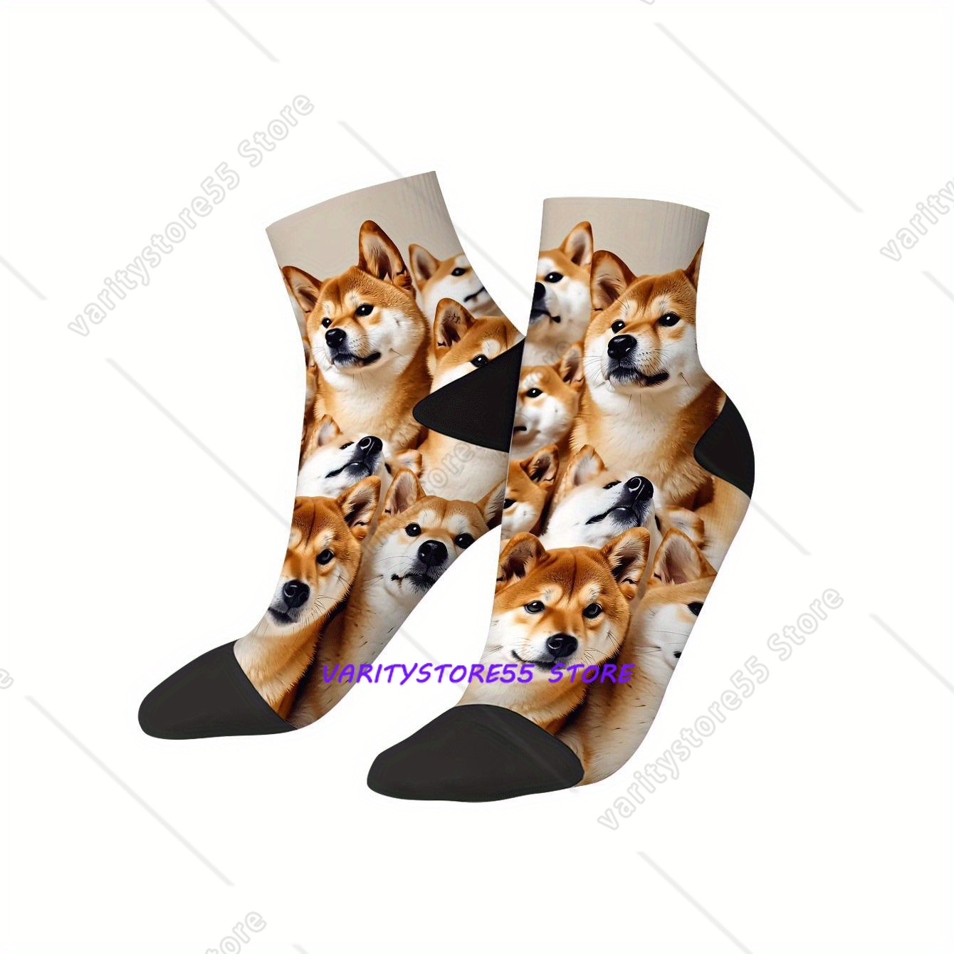 Cute Shiba Inu Print Ankle Soc - đánh giá và giá Men'S Fashion Accessories
