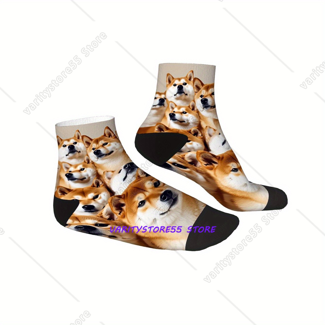 Cute Shiba Inu Print Ankle Soc - đánh giá và giá Men'S Fashion Accessories