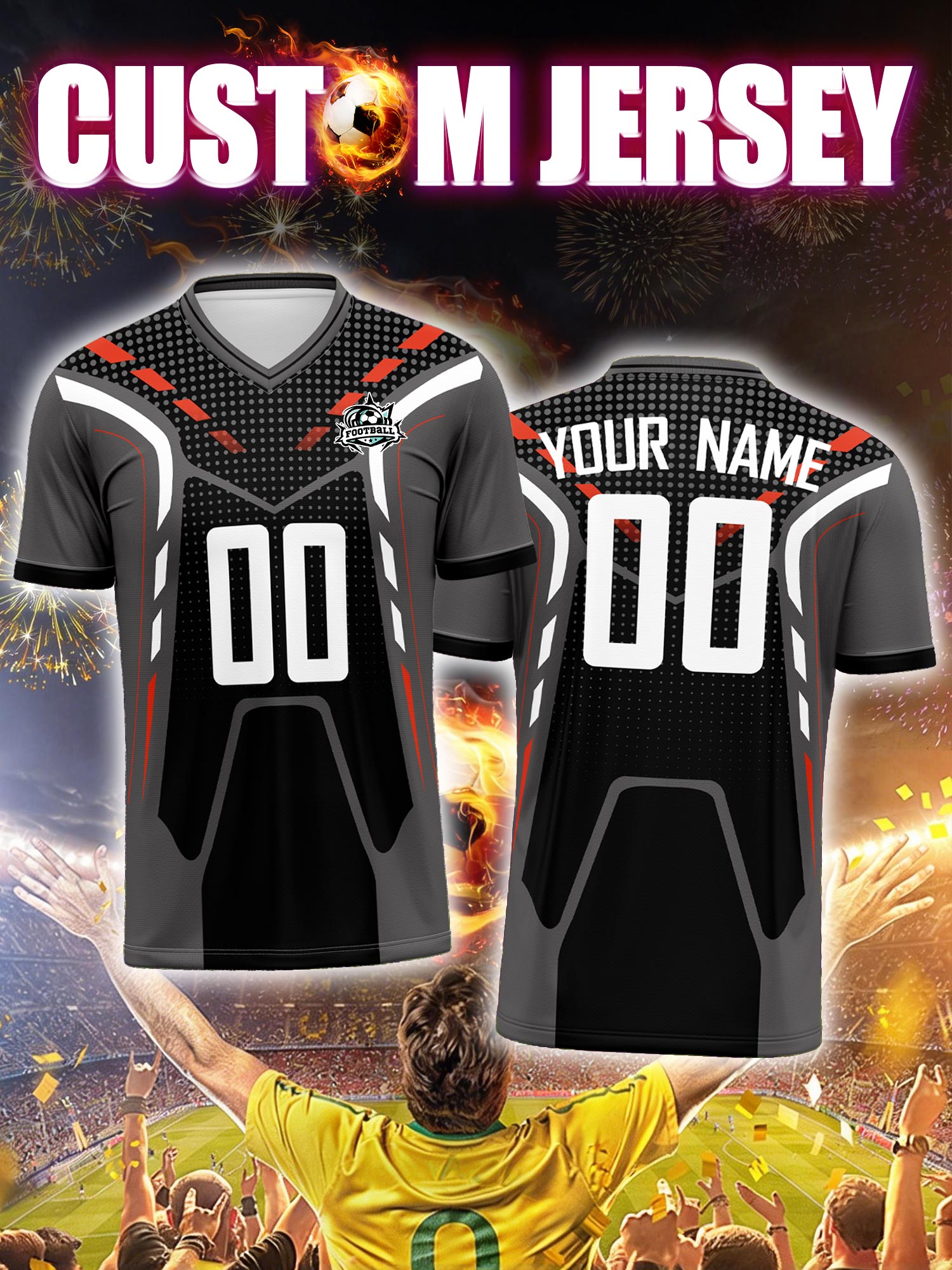 Custom Soccer Jersey With Cust - đánh giá và giá Men'S Fashion Names