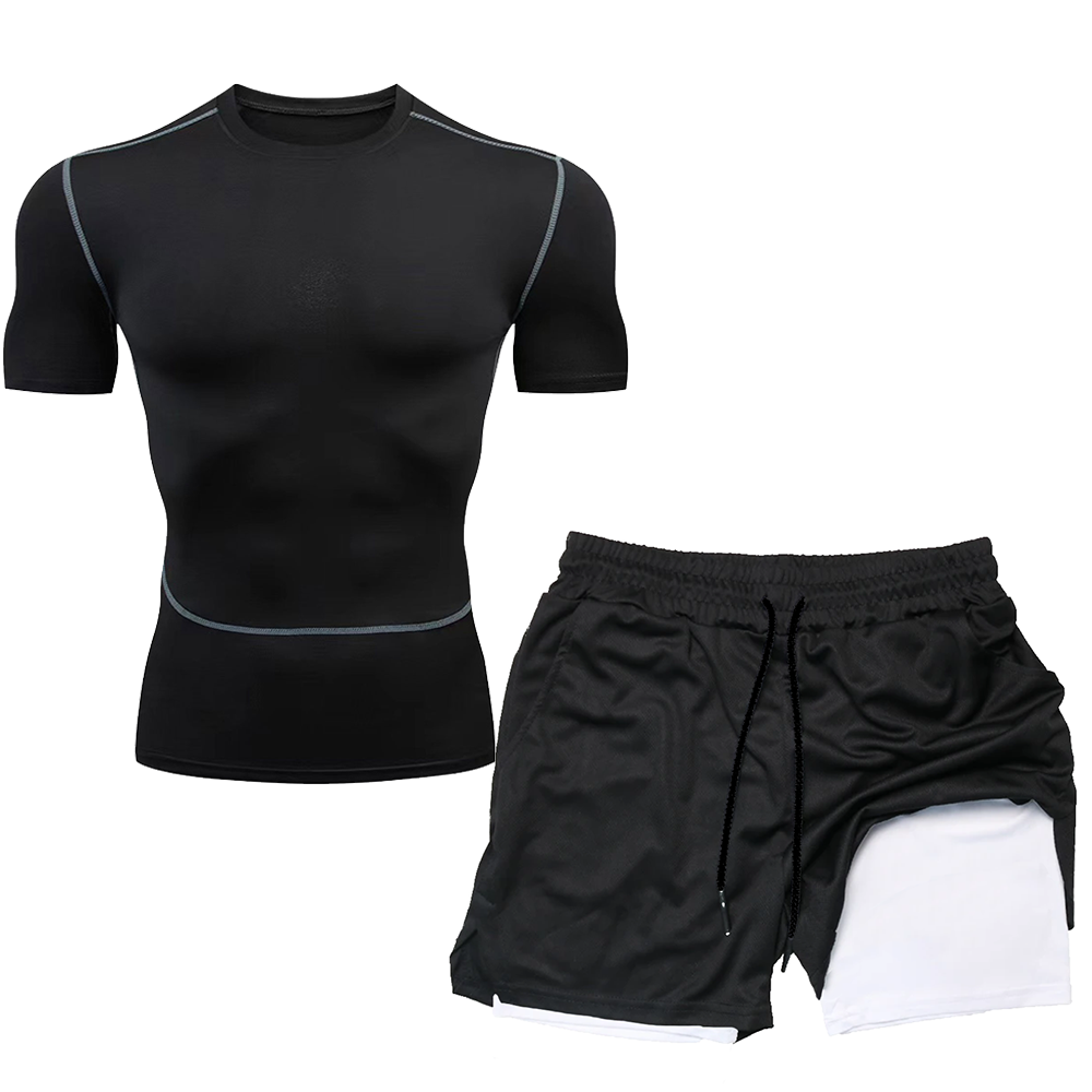 Compression Set Running Sport  - đánh giá và giá Compression Shirt Workout