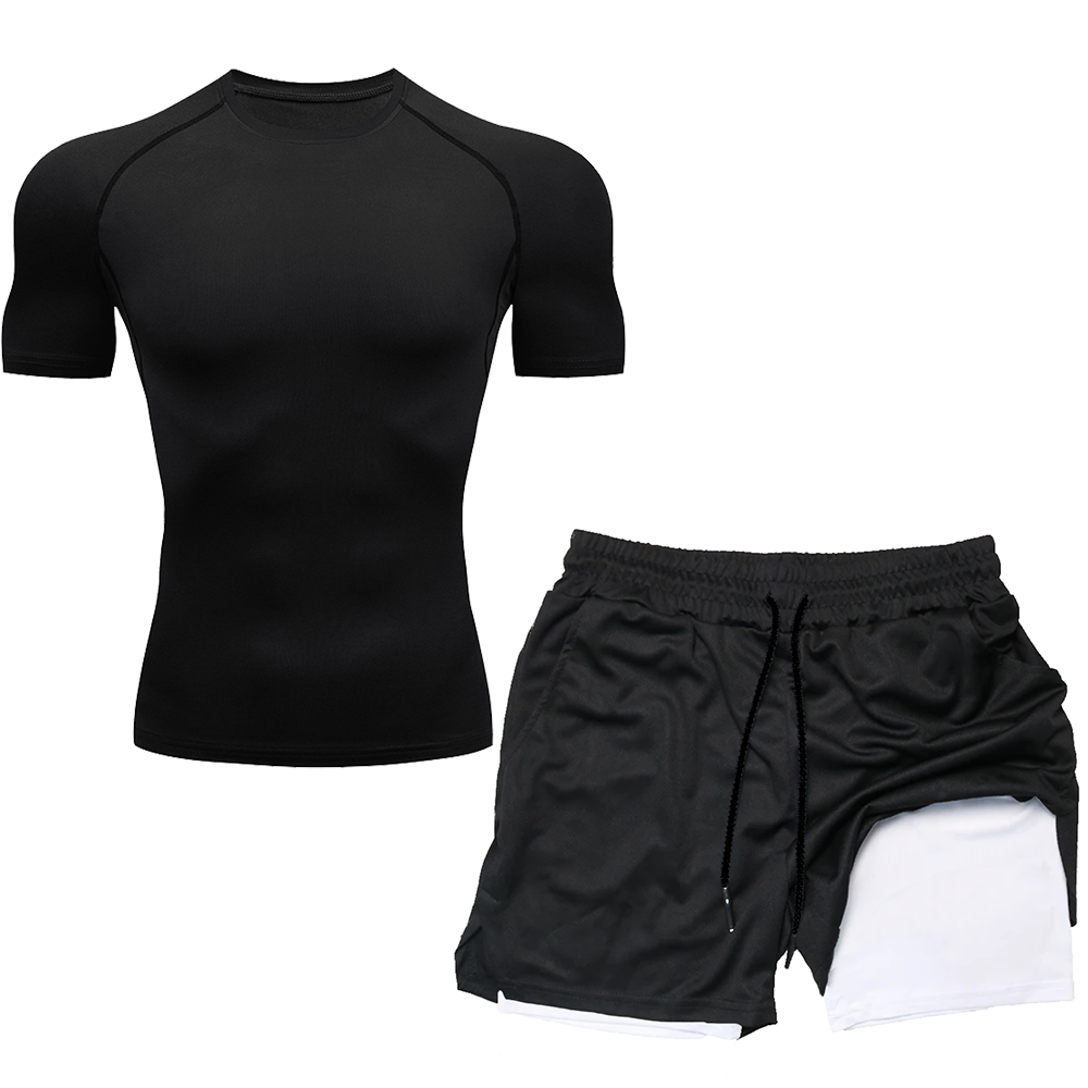 Compression Set Running Sport  - đánh giá và giá Compression Shirt Workout