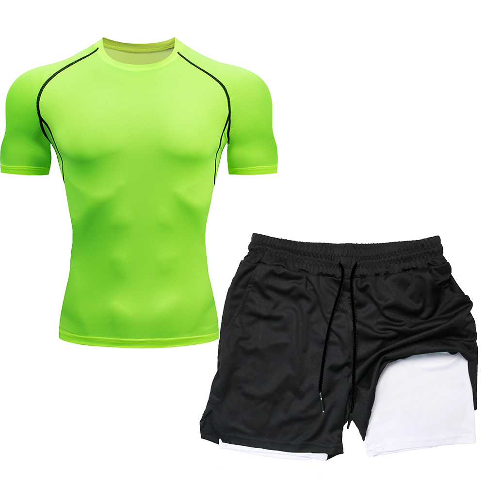Compression Set Running Sport  - đánh giá và giá Compression Shirt Workout