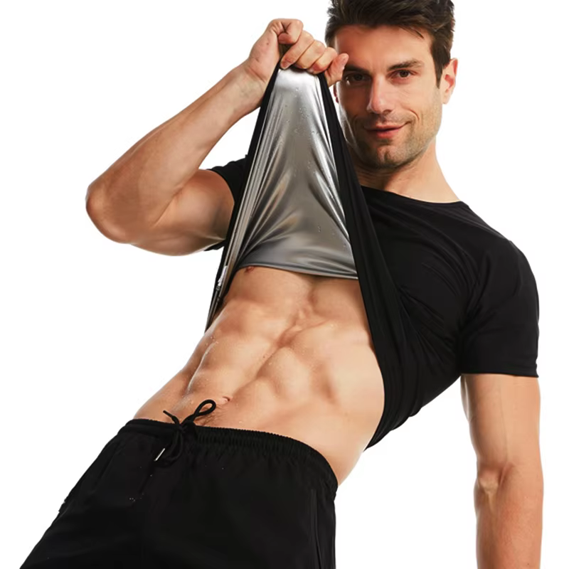 Men Sauna Sweat Short Sleeve H - đánh giá và giá Compression Shirt Workout