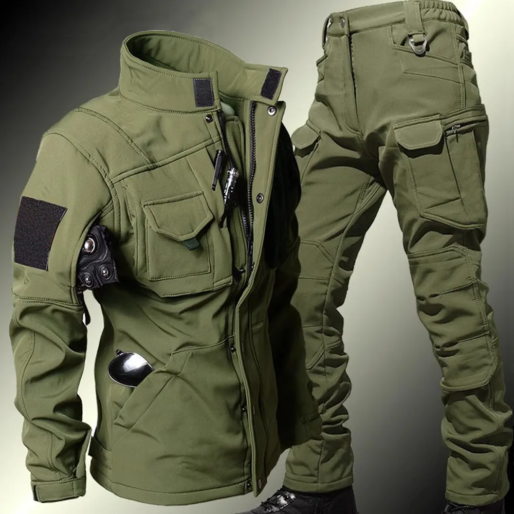 Men's Tactical Sets Winter Sha - đánh giá và giá Corduroy Jacket Men