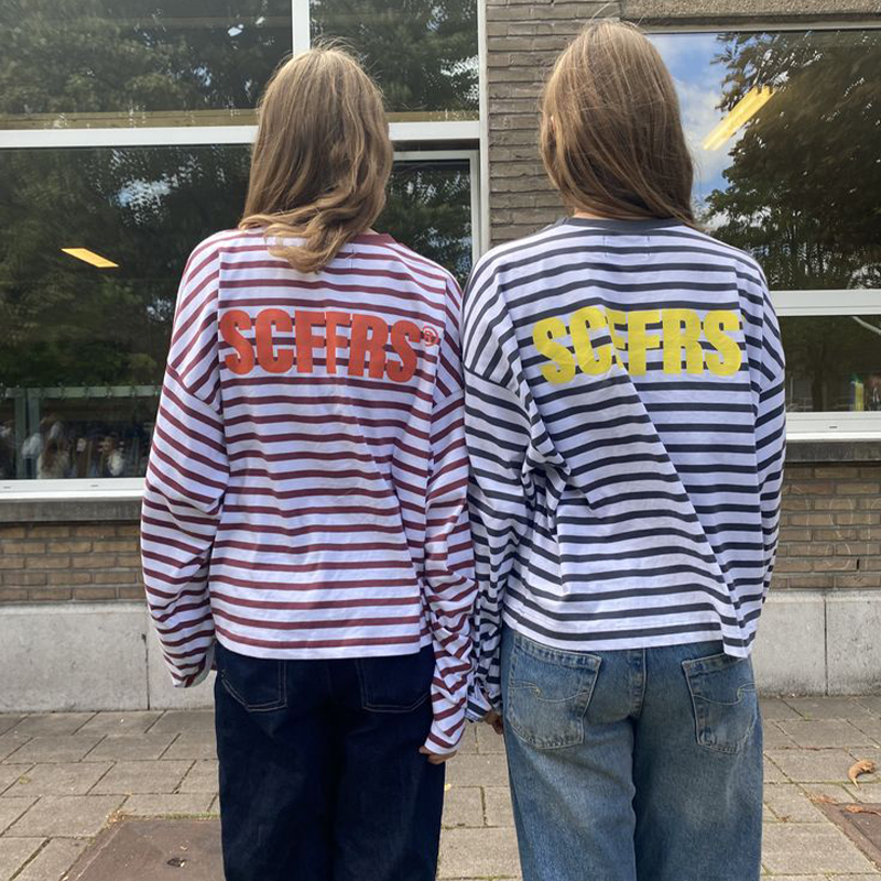 SCFFRS Striped Sweatshirt Tops - đánh giá và giá Quality Men'S Fashion