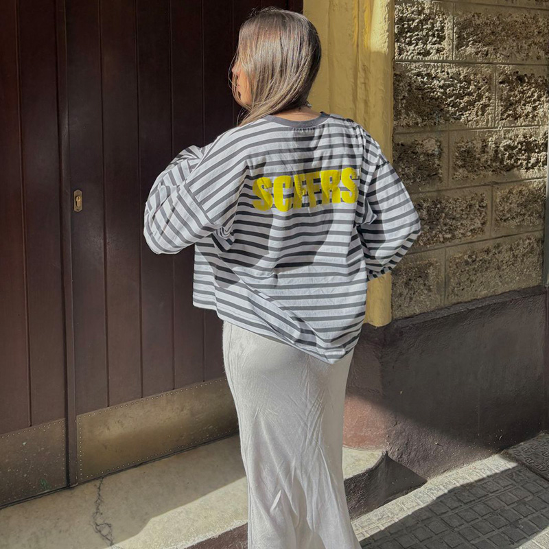 SCFFRS Striped Sweatshirt Tops - đánh giá và giá Quality Men'S Fashion