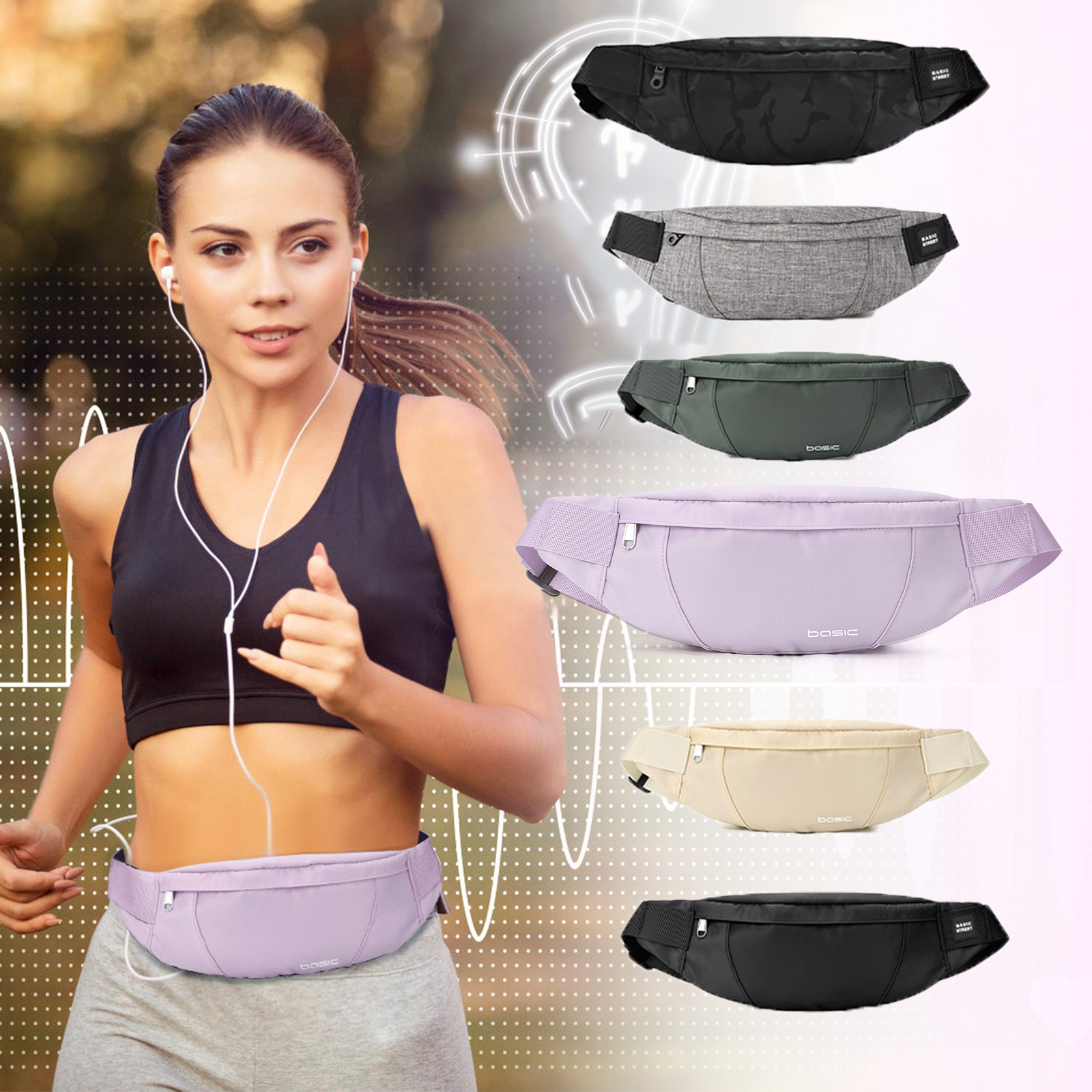 Fashion Running Waist Bag Wate - đánh giá và giá Belt Mens Fashion
