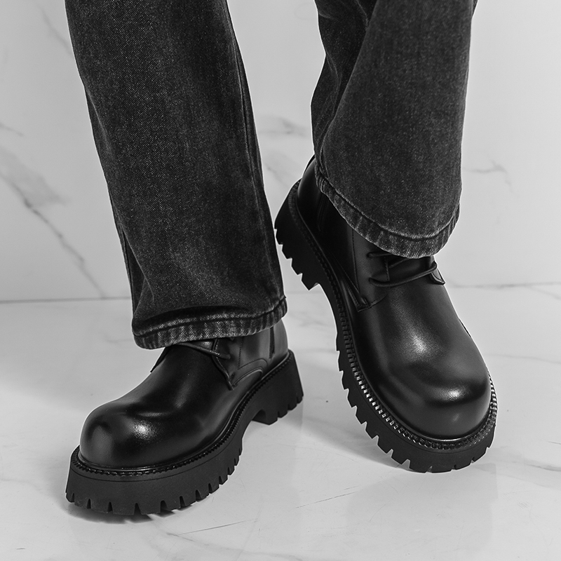 Black Thick Soled Men High Top - đánh giá và giá Men'S Fashion Color