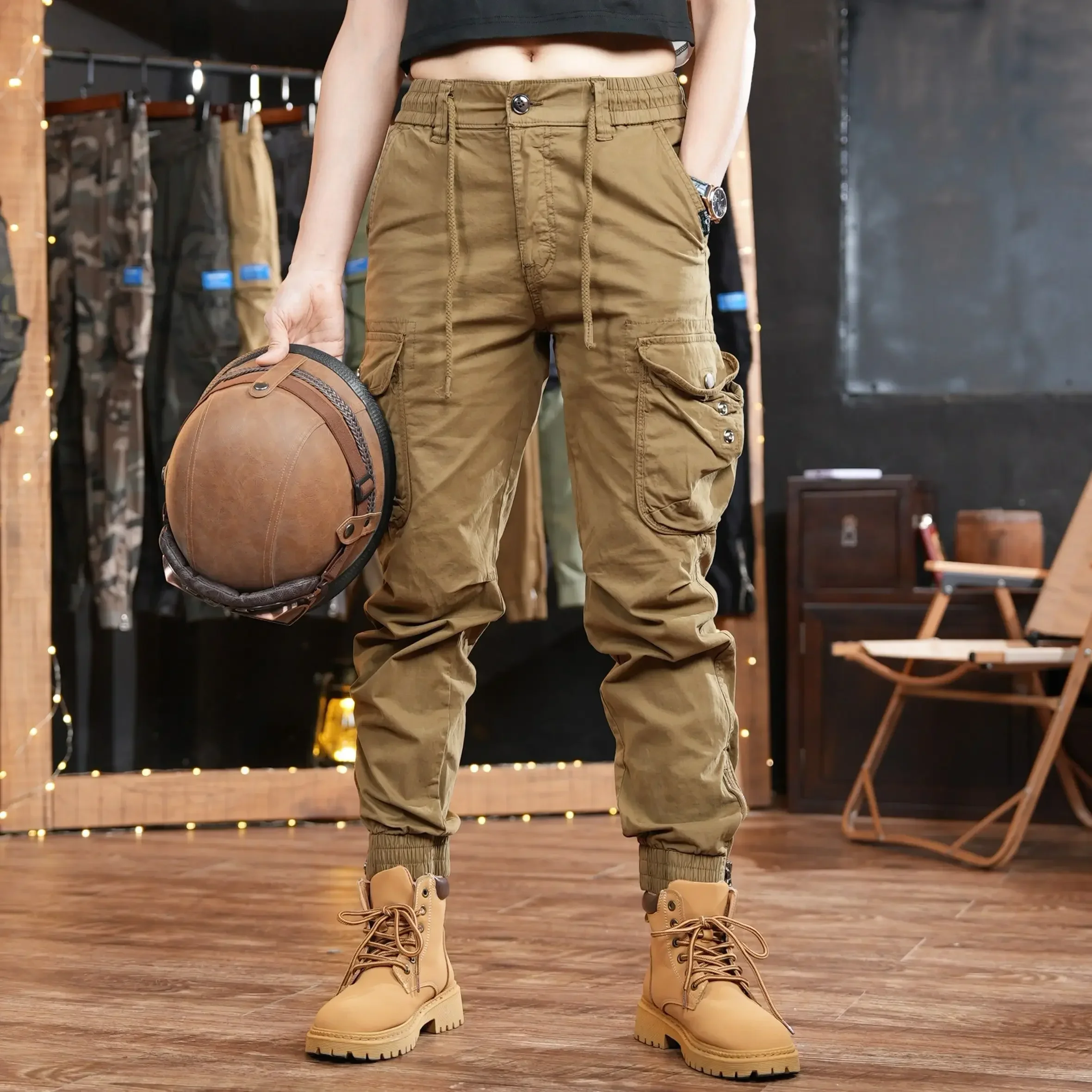 Multi Pocket Outdoor Trousers  - đánh giá và giá Men'S Fashion Trousers