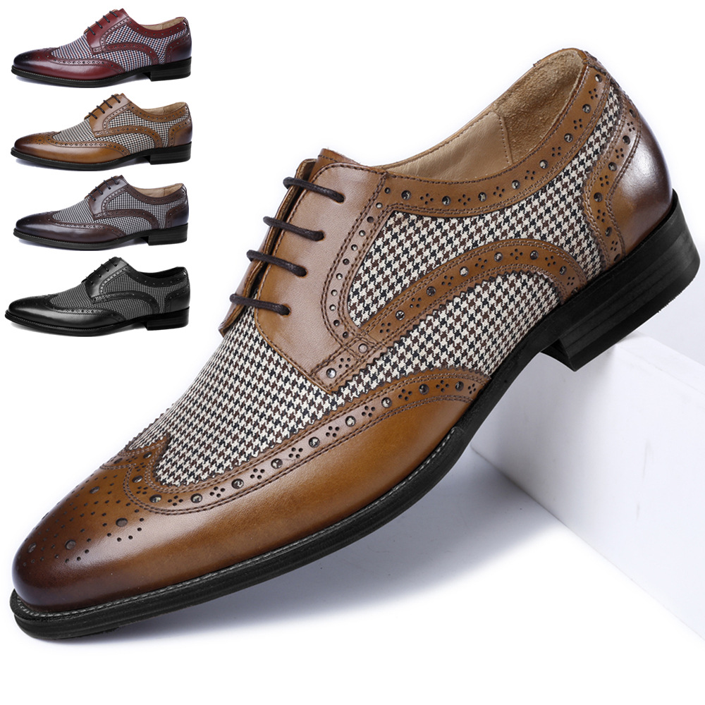 New Oxford Business Men Shoes  - đánh giá và giá Oxford Shoes Brogue