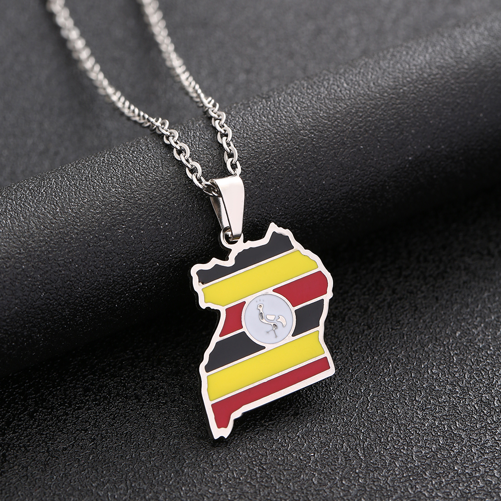 New Uganda Map Flag Pendant Ne - đánh giá và giá Men Fashion Uganda